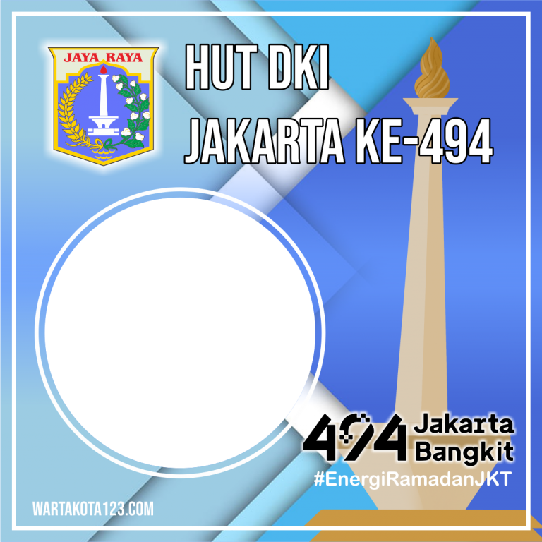 Twibbon HUT DKI Jakarta 2021, Buat dan dwonload disini Gratis